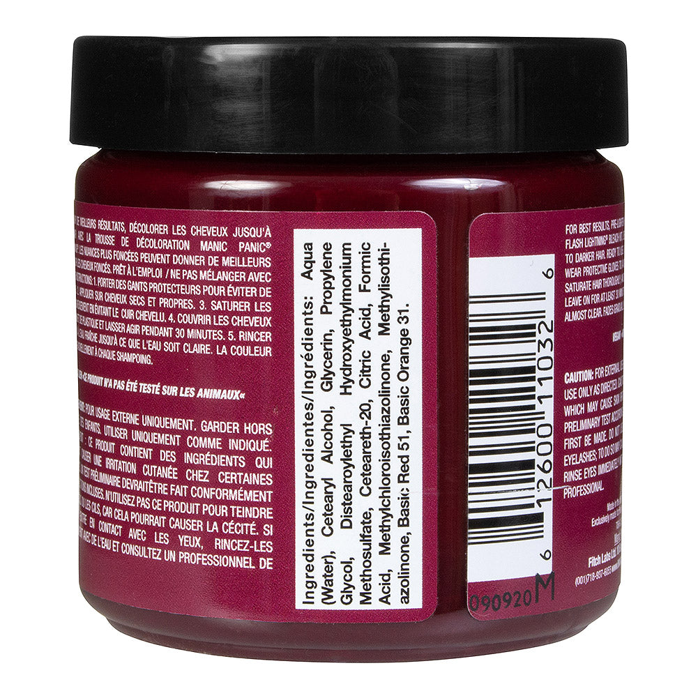 Manic Panic Vampire Red Semi-Permanent Hair Dye - Vibrant Blood Red Vegan