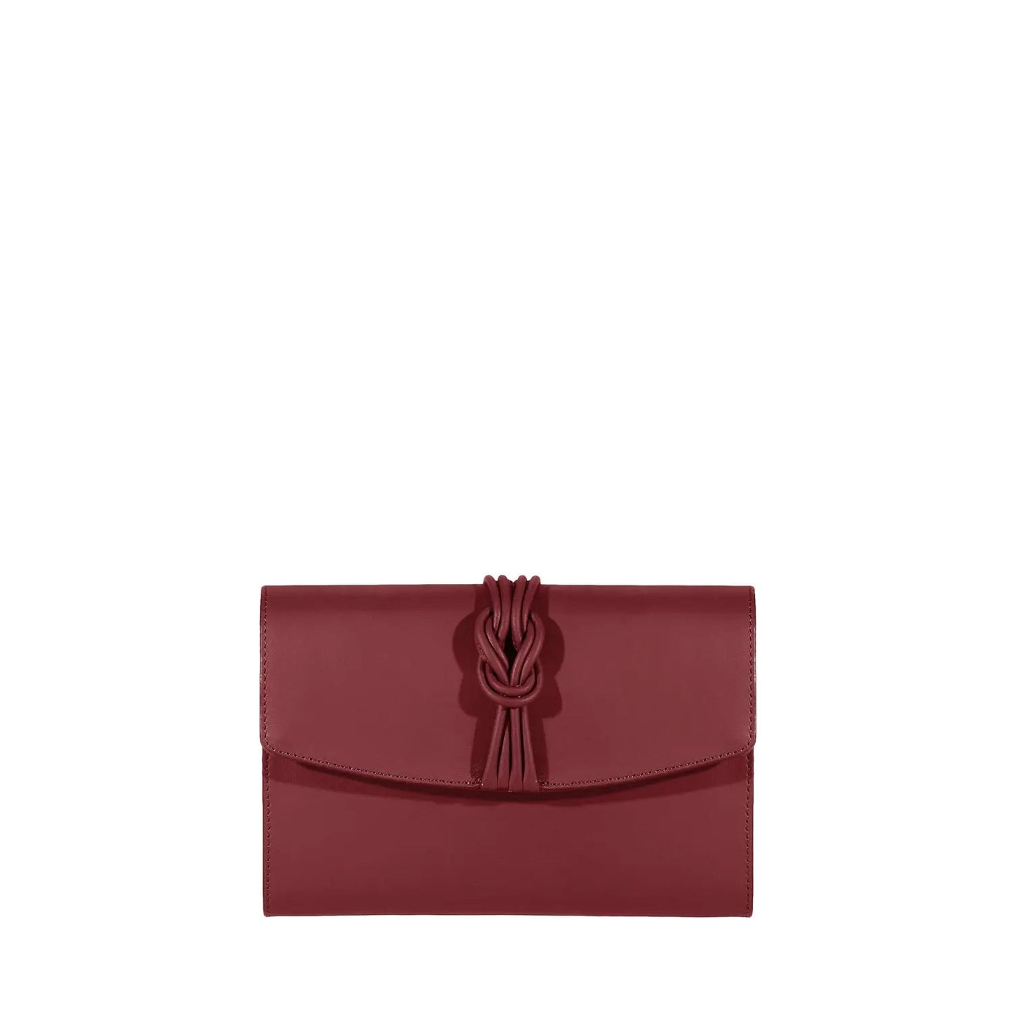 Midi Marylebone, Burgundy Clutch Bag