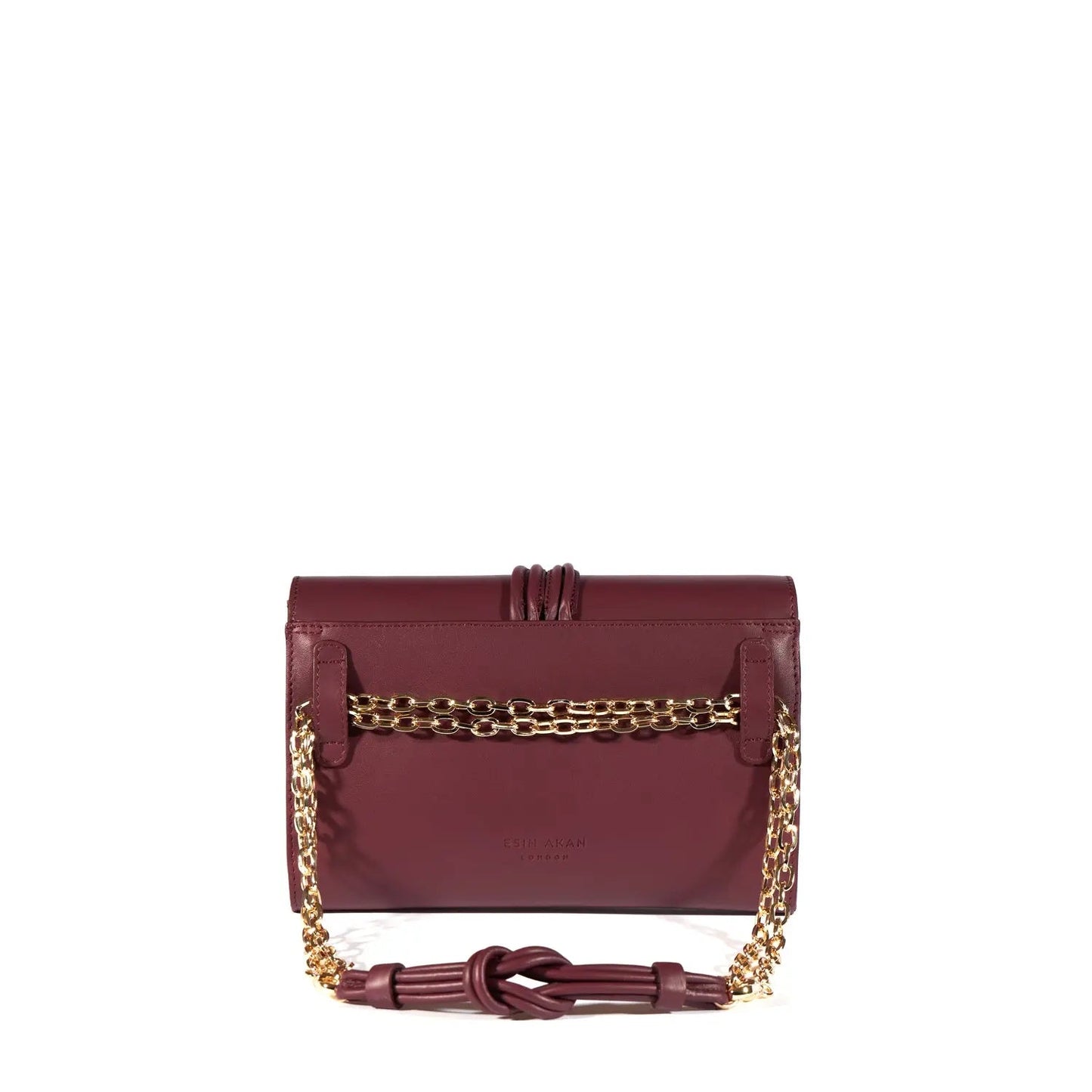 Midi Marylebone, Burgundy Clutch Bag