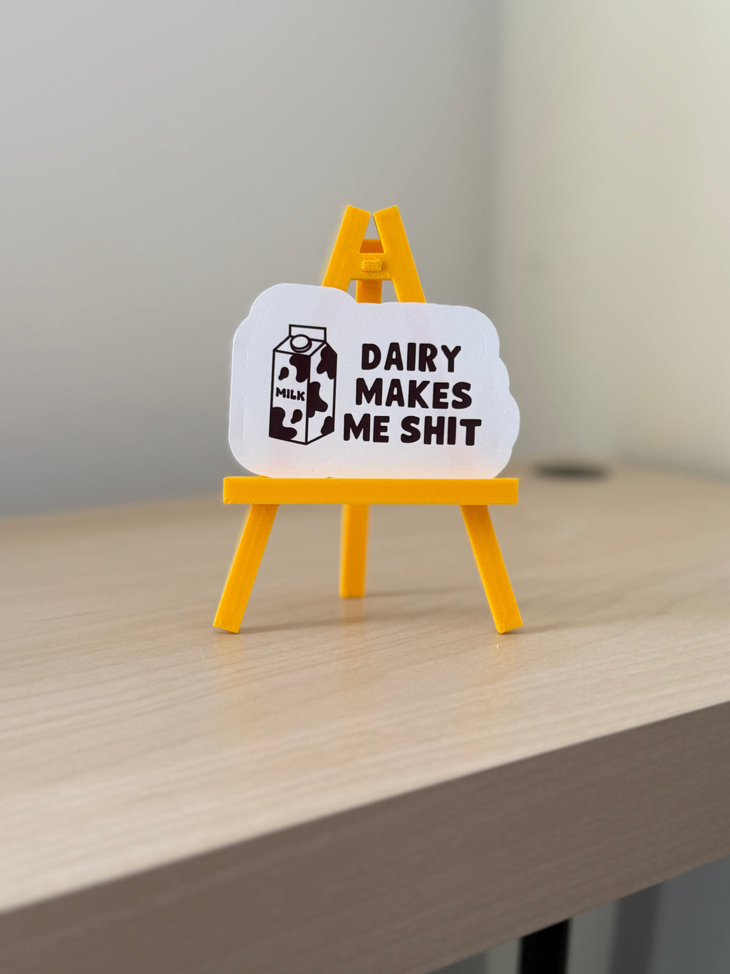 Dairy Makes Me Shit Sticker | Funny Milkshake Vinyl Sticker