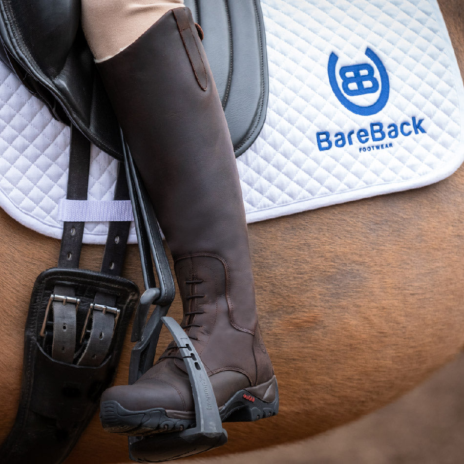 Nebraska Wool-lined Long Riding Boots - Brown