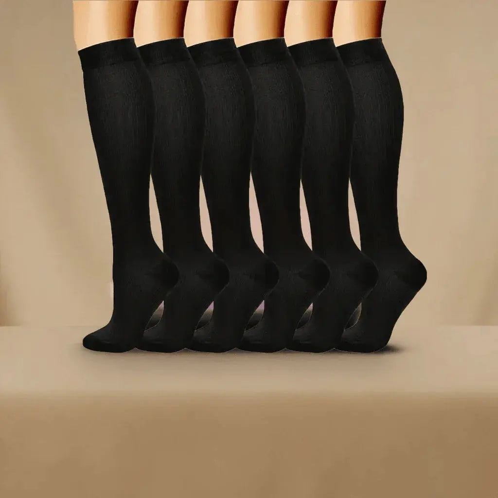 Black Skin Compression Socks