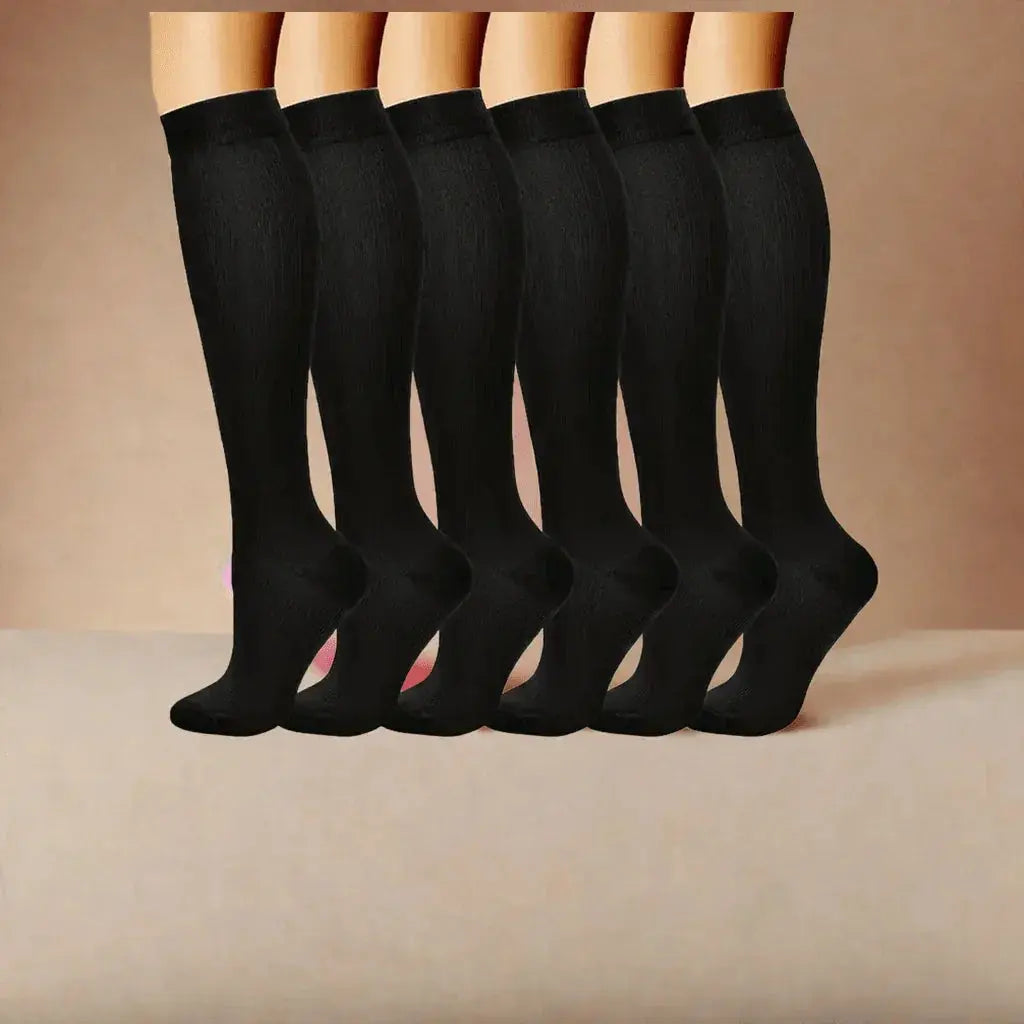 Black Skin Compression Socks