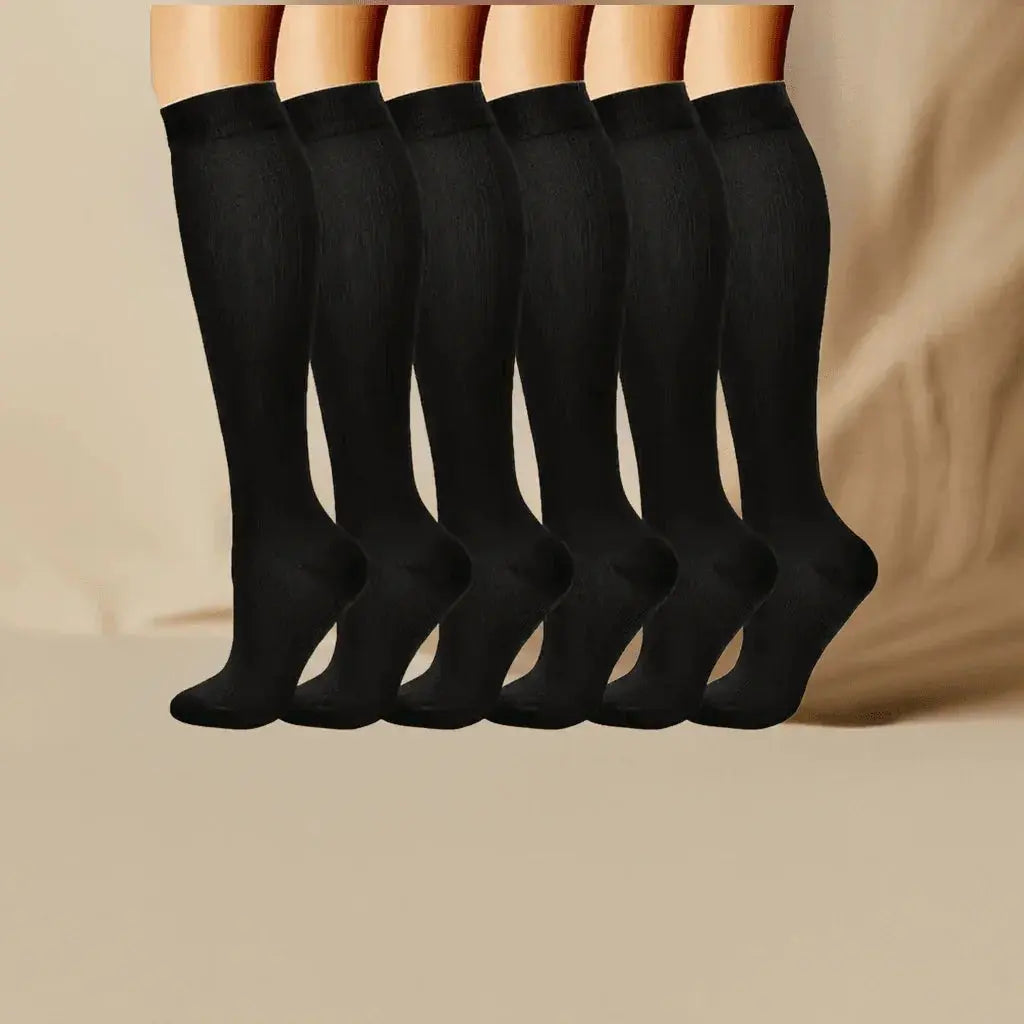 Black Skin Compression Socks