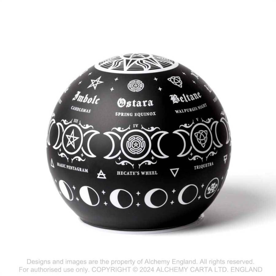 Alchemy Pagan Calendar Globe LED Light