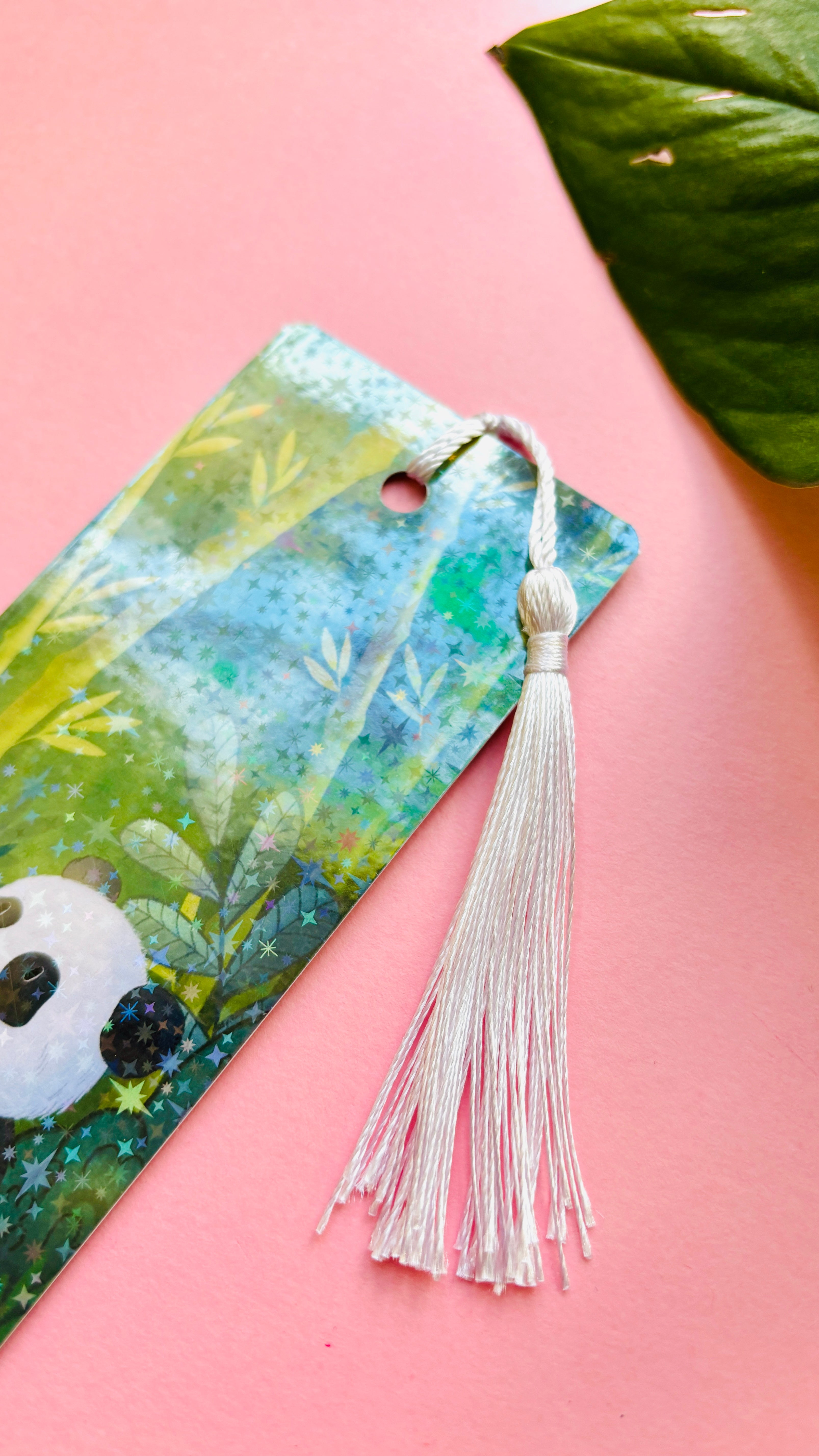 Giant Panda Holographic Bookmark Gift for Panda Lovers