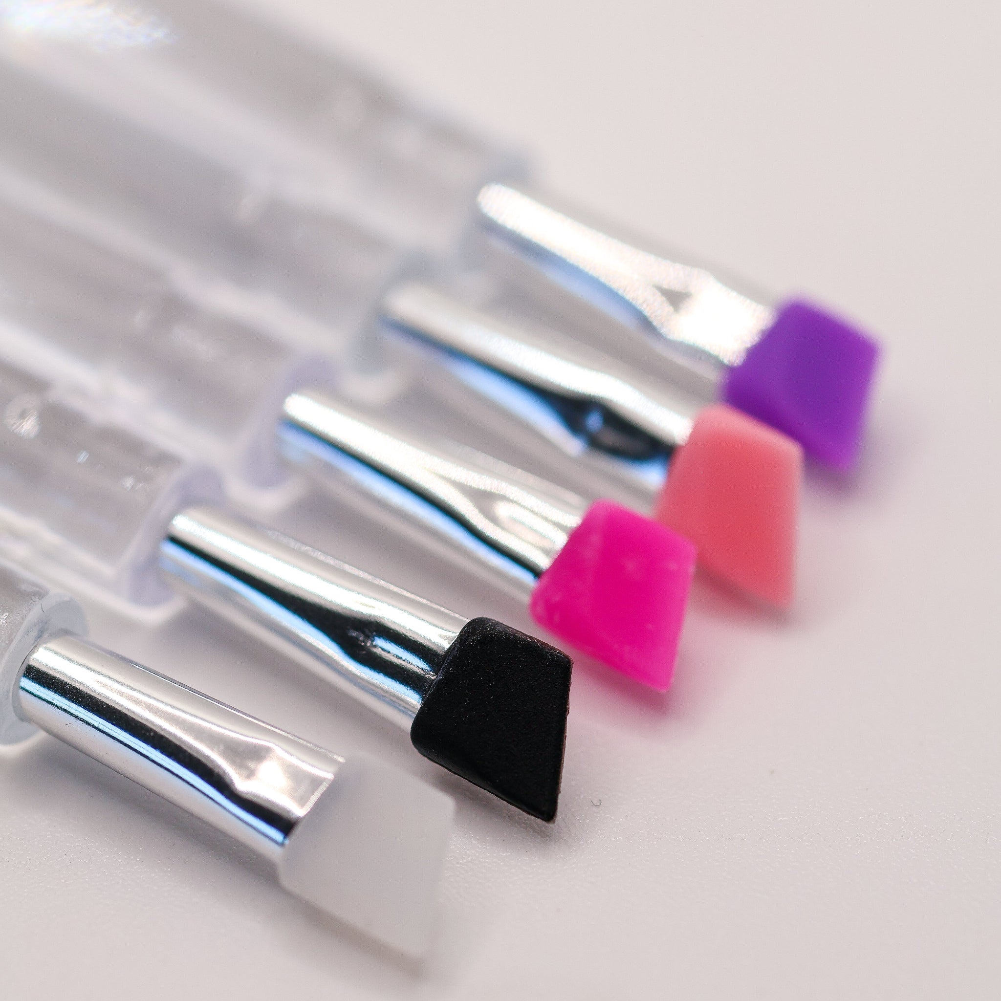 Lash & Brow Lamination Tint Angled Silicone Brushes - 2 sizes