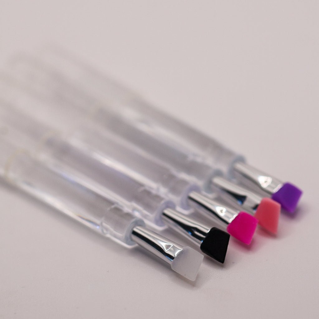 Lash & Brow Lamination Tint Angled Silicone Brushes - 2 sizes