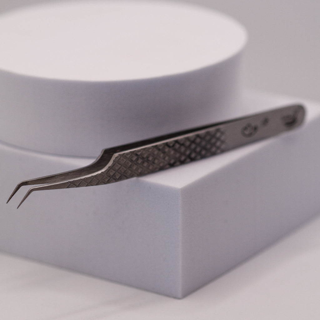 Hybrid 45 Degree Fibre Grip Tweezers