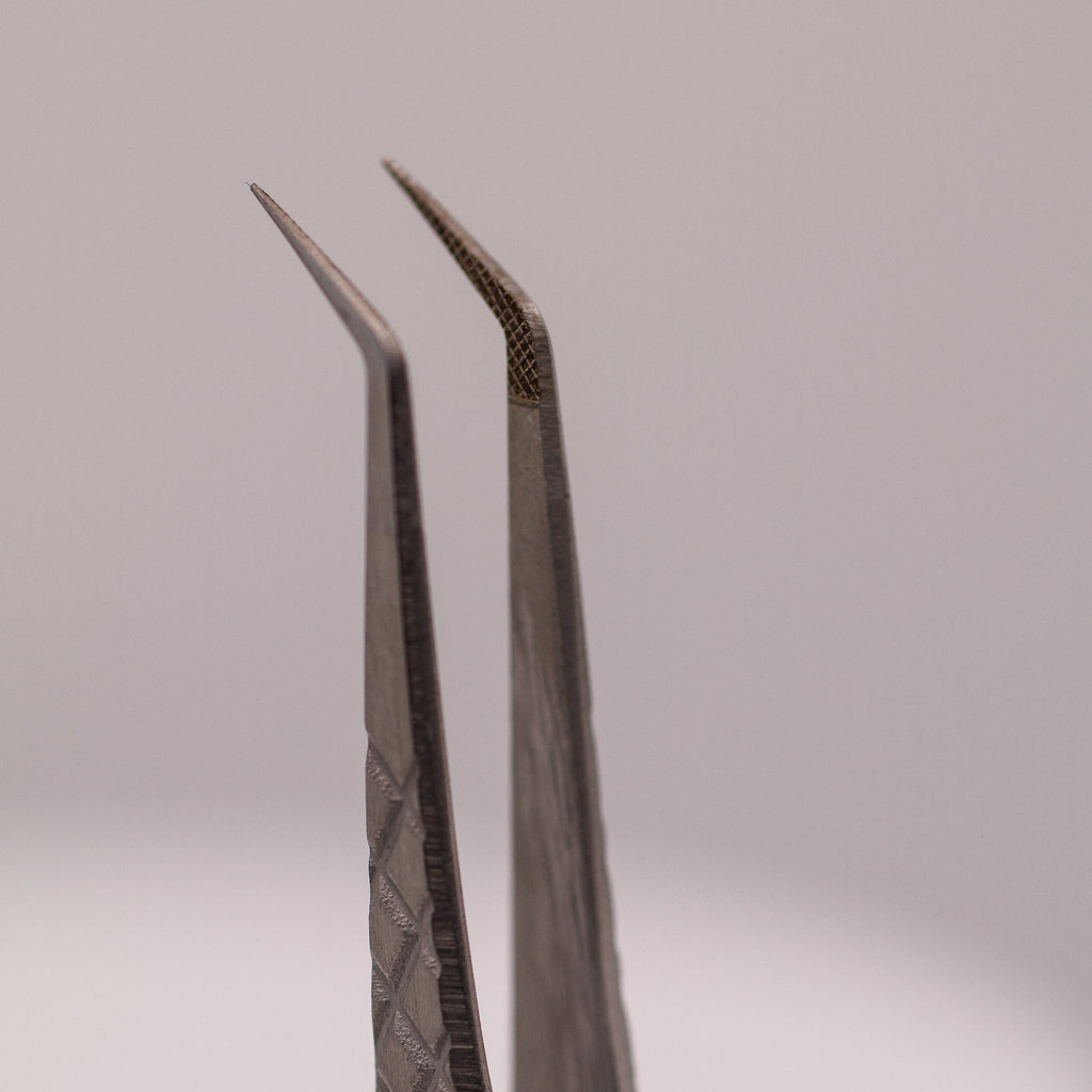 Hybrid 45 Degree Fibre Grip Tweezers