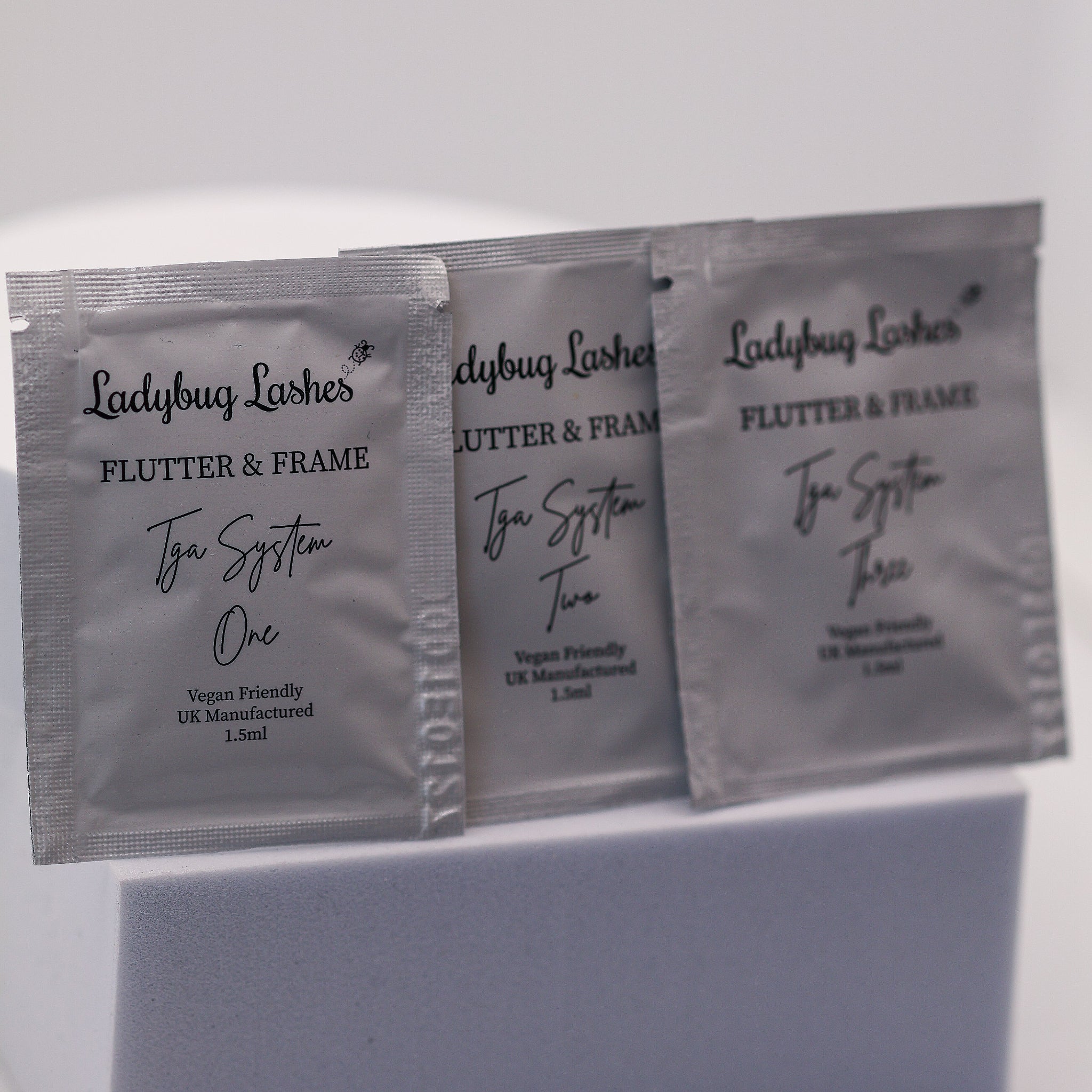 Flutter and Frame Lash Lift & Brow Lamination Sachets