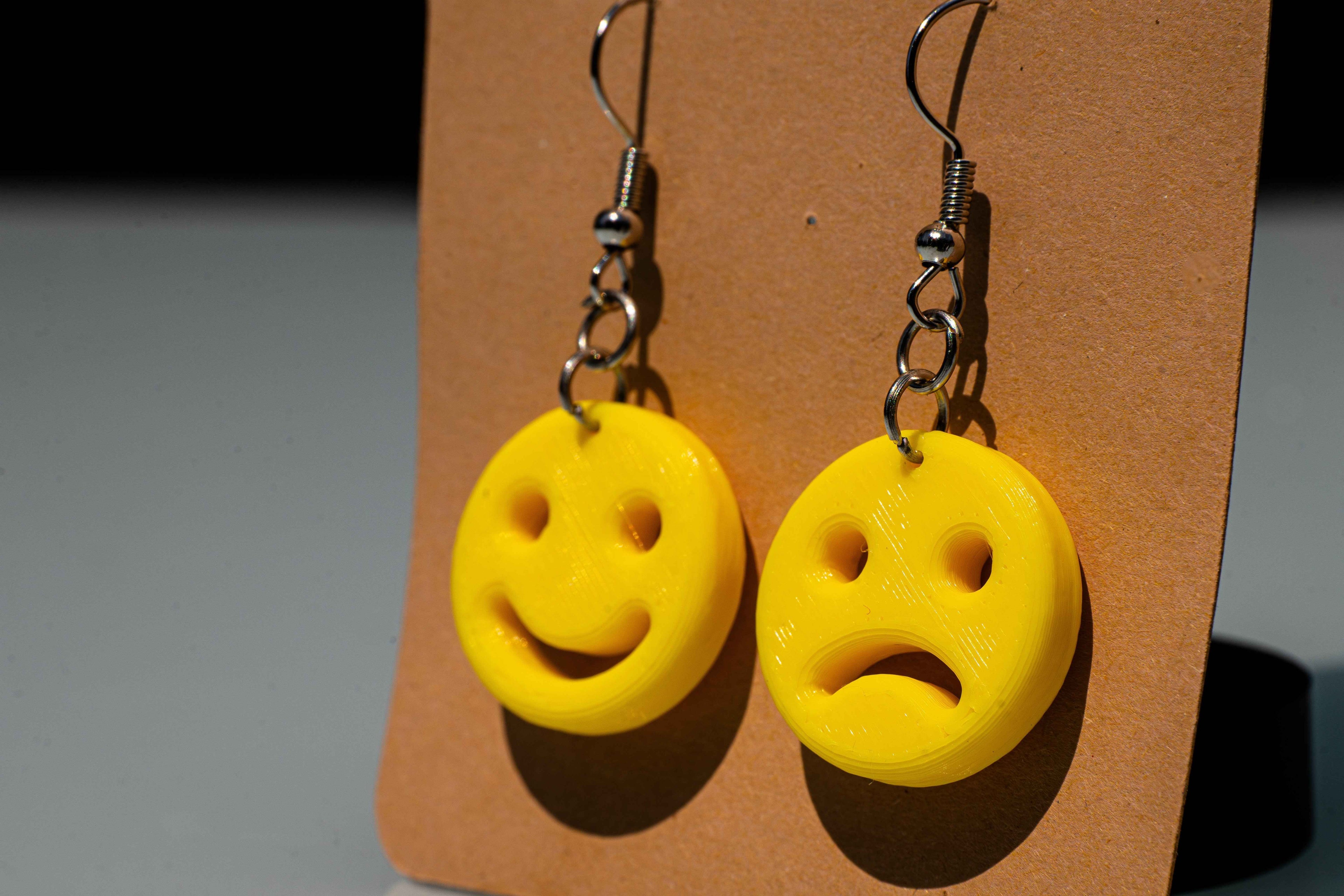 Potato Smiley Earrings | 3D Printed Nostalgic Food Earrings