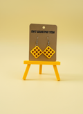 Potato Waffle Earrings | 3D Printed British Food Earrings