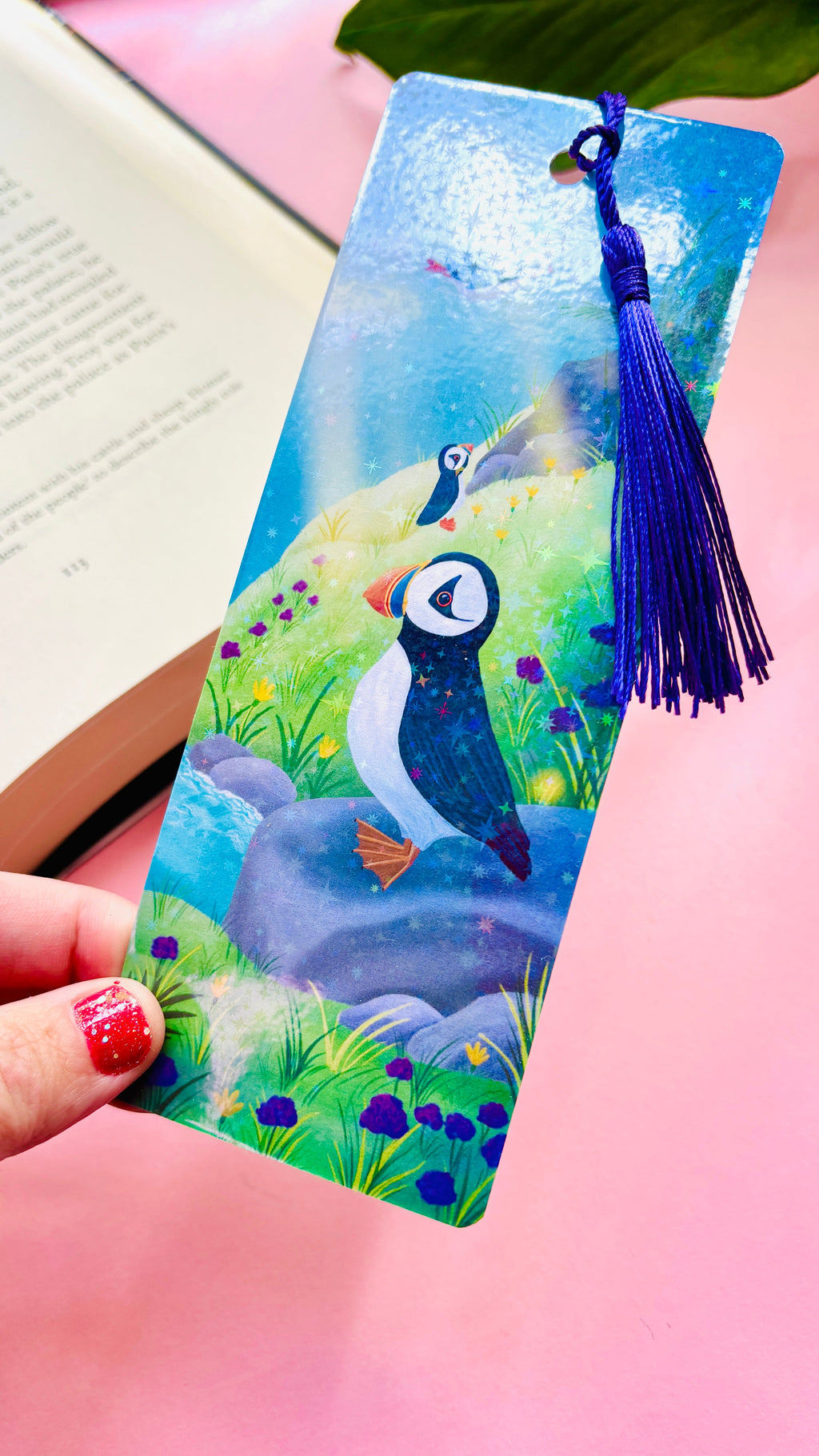 Puffin Holographic Bookmark- British Wildlife Gift