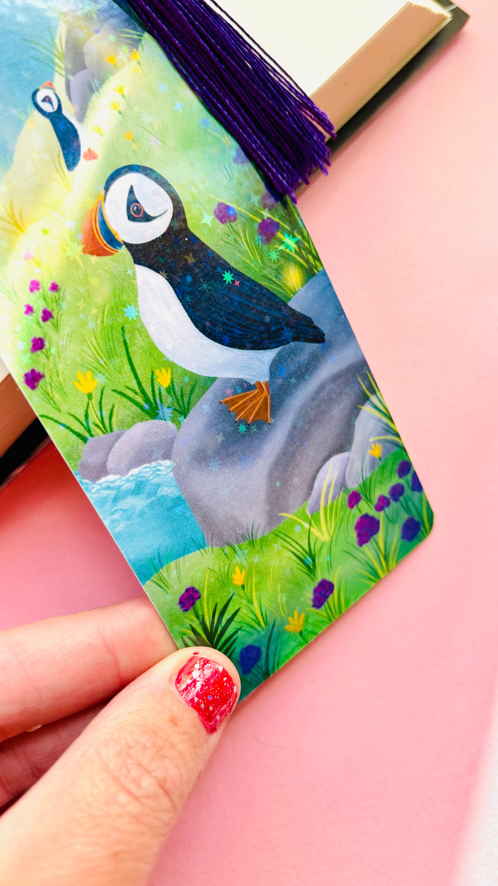 Puffin Holographic Bookmark- British Wildlife Gift