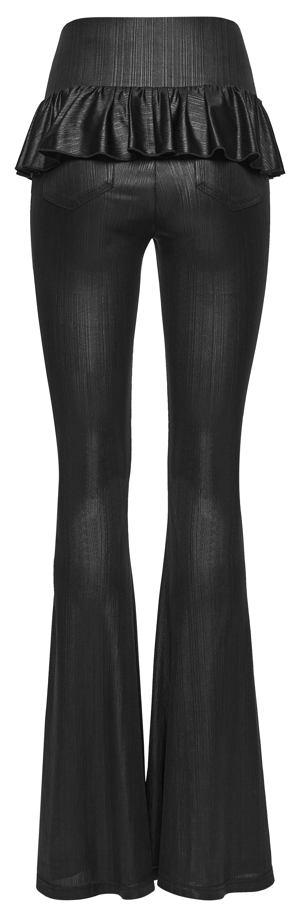Punk Rave Bellatrix Goth Leggings Flares - Spiderweb Panel Alt Flared Trousers