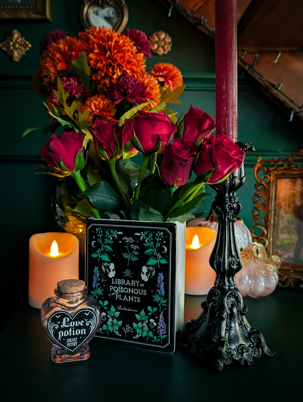 Alchemy Gothic Baroque Black Candle Holder