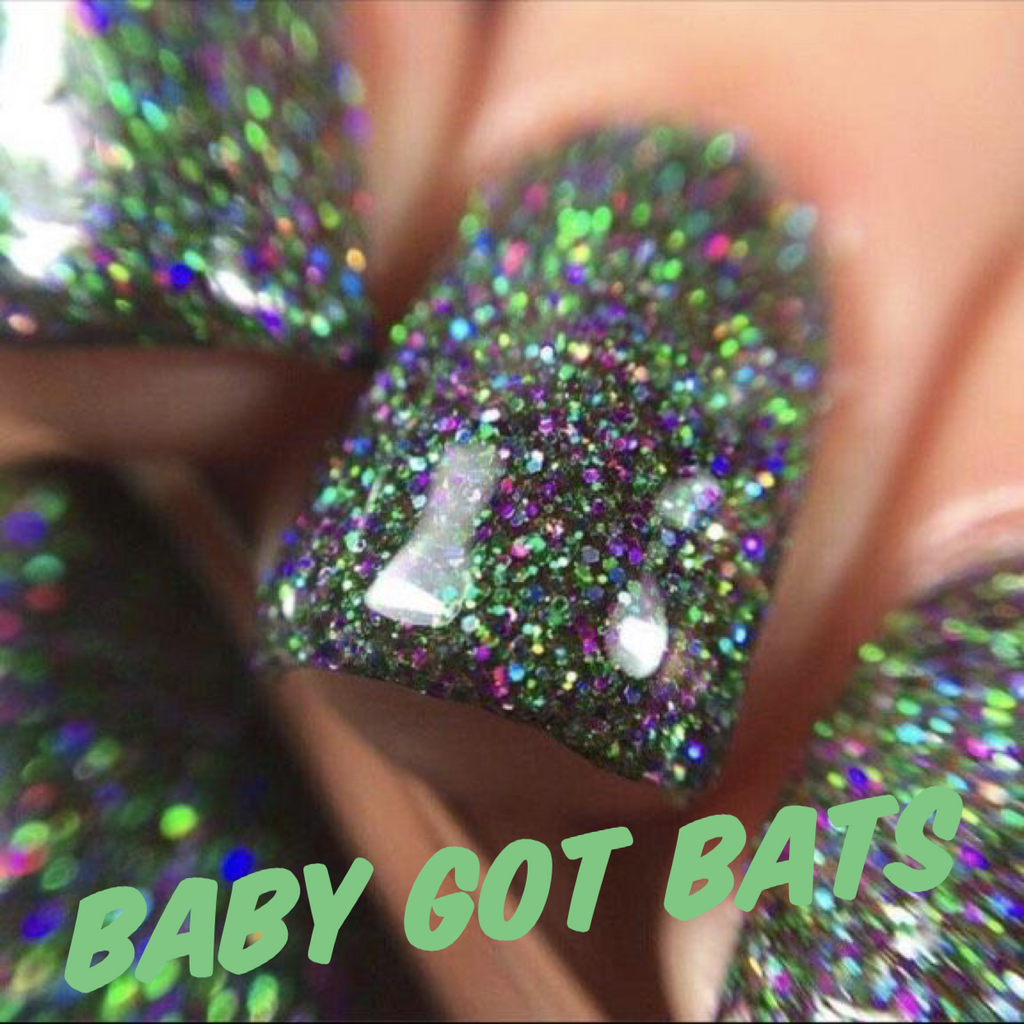 Radioactive Unicorn Baby Got Bats Nail Polish