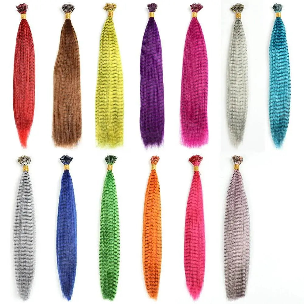 AZQUEEN Rainbow Feather Hair Extension