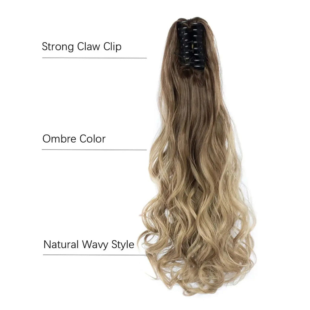 Claw Clip Wavy Ponytail