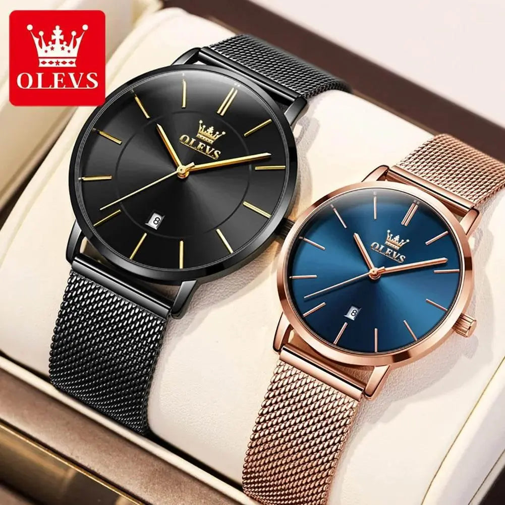 Simplicity Mesh Belt Couple Watches