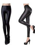 Black Leather Winter Pants