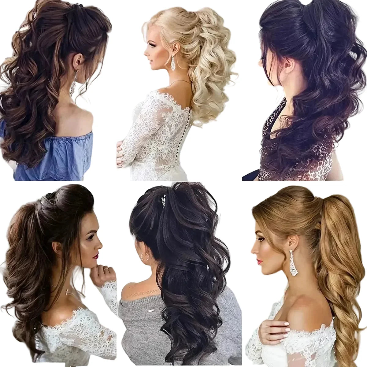 Claw Clip Wavy Ponytail