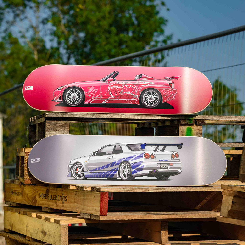 2 F 2 F inspired Nissan Skyline GT-R Skate Deck Wall Art