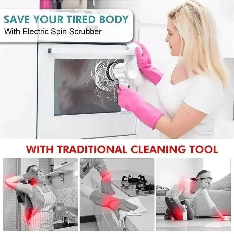 Cordless Electric Spin Scrubber
