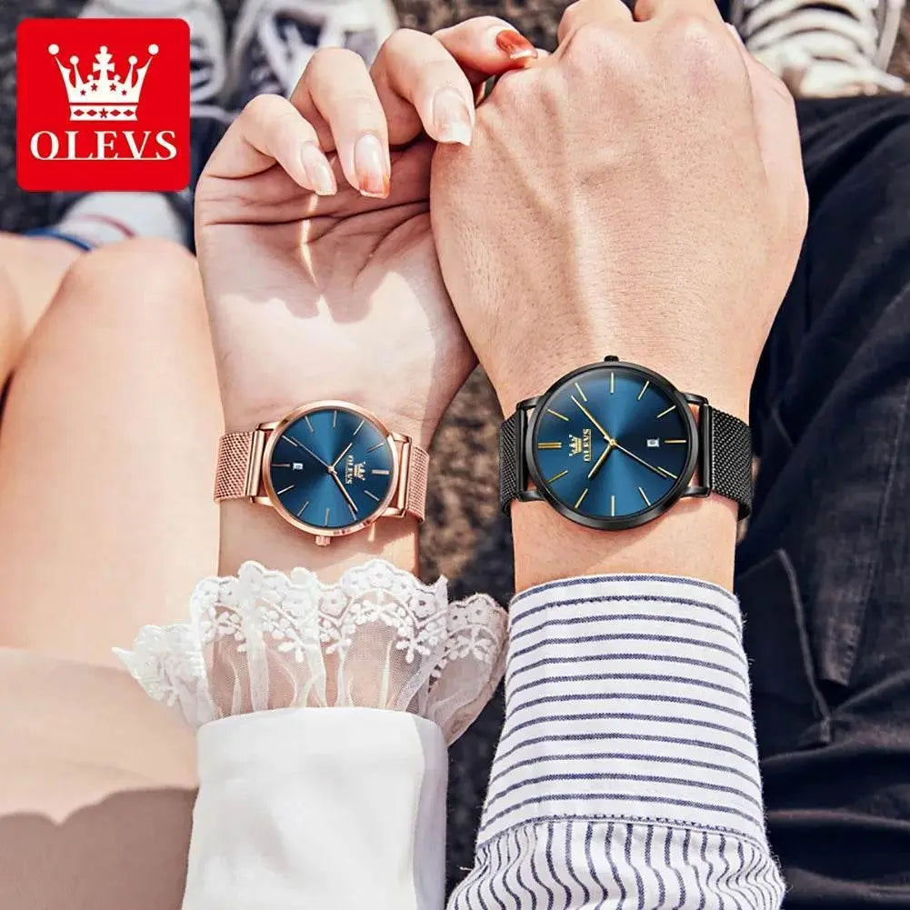 Simplicity Mesh Belt Couple Watches