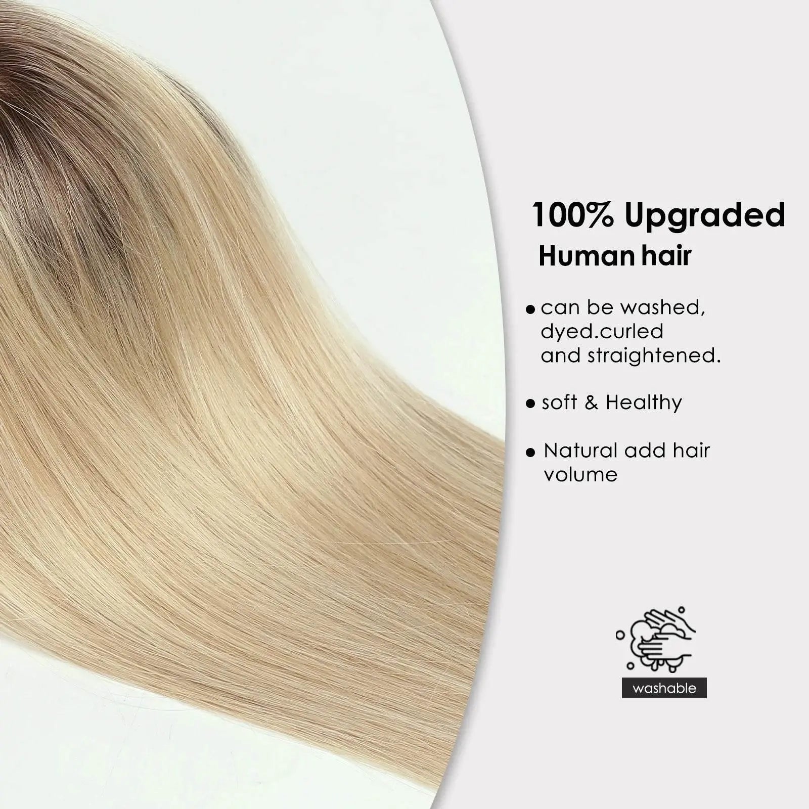 Blonde Ombre Silk Hair Topper