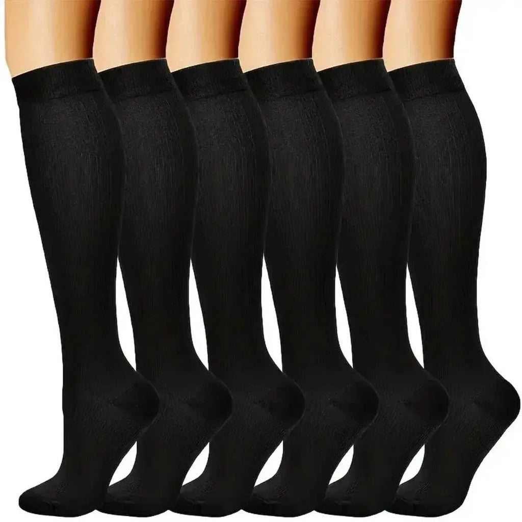 Black Skin Compression Socks