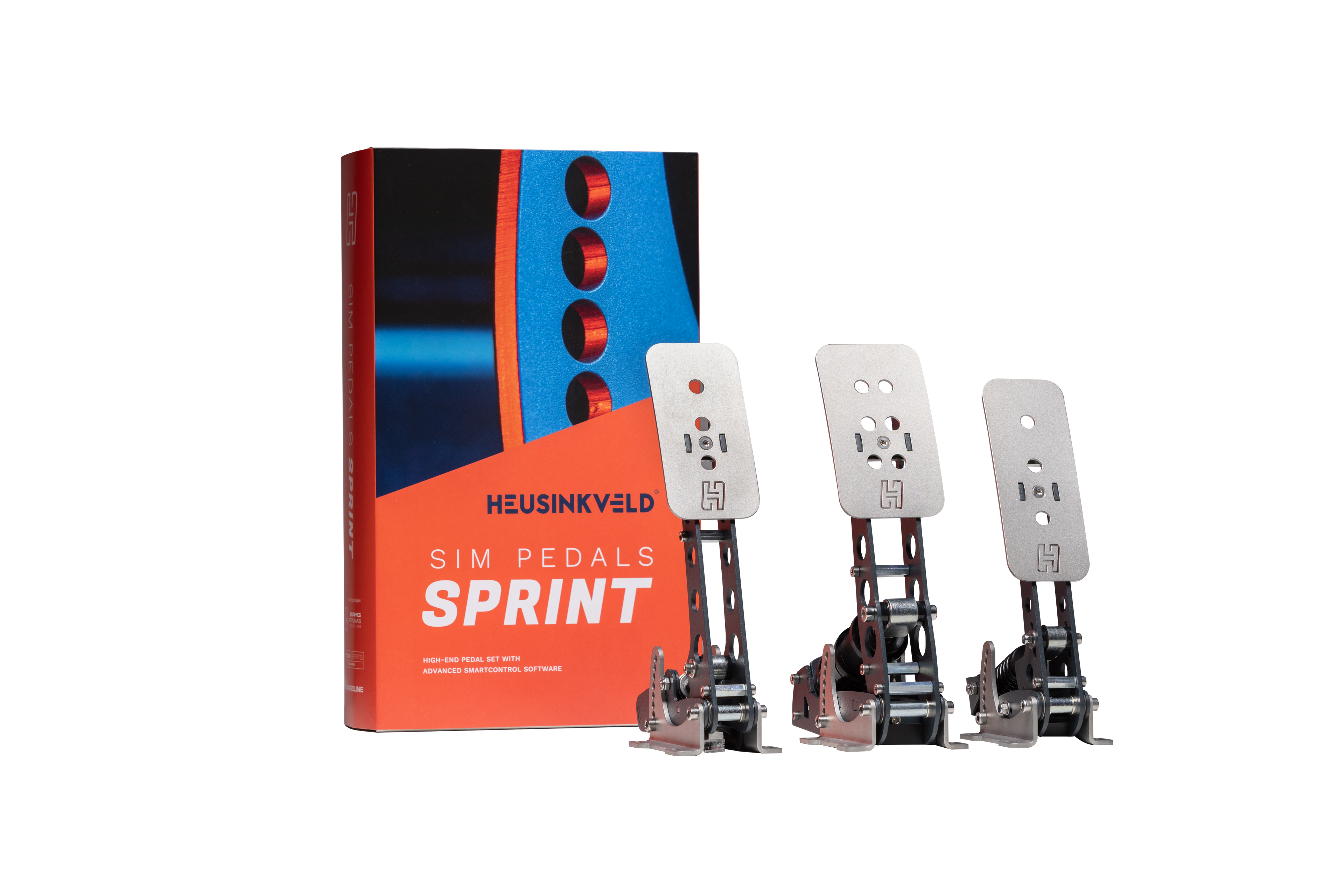 Heusinkveld Sprint 3-Pedal Set (Black) – Professional Sim Racing Brake, Throttle & Clutch | Load Cell Precision
