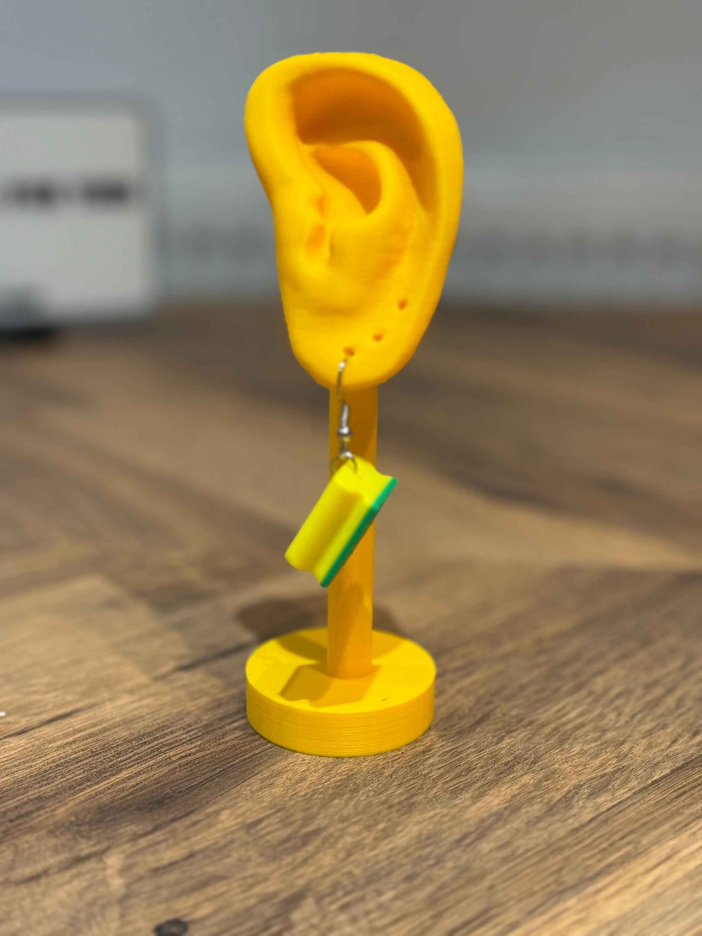 Dish Sponge Dangle Earrings | 3D Printed Quirky Earrings