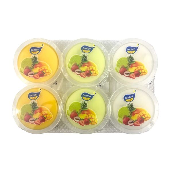 TENTEN Jelly Pudding Mixed Fruit Flavour 6x80g