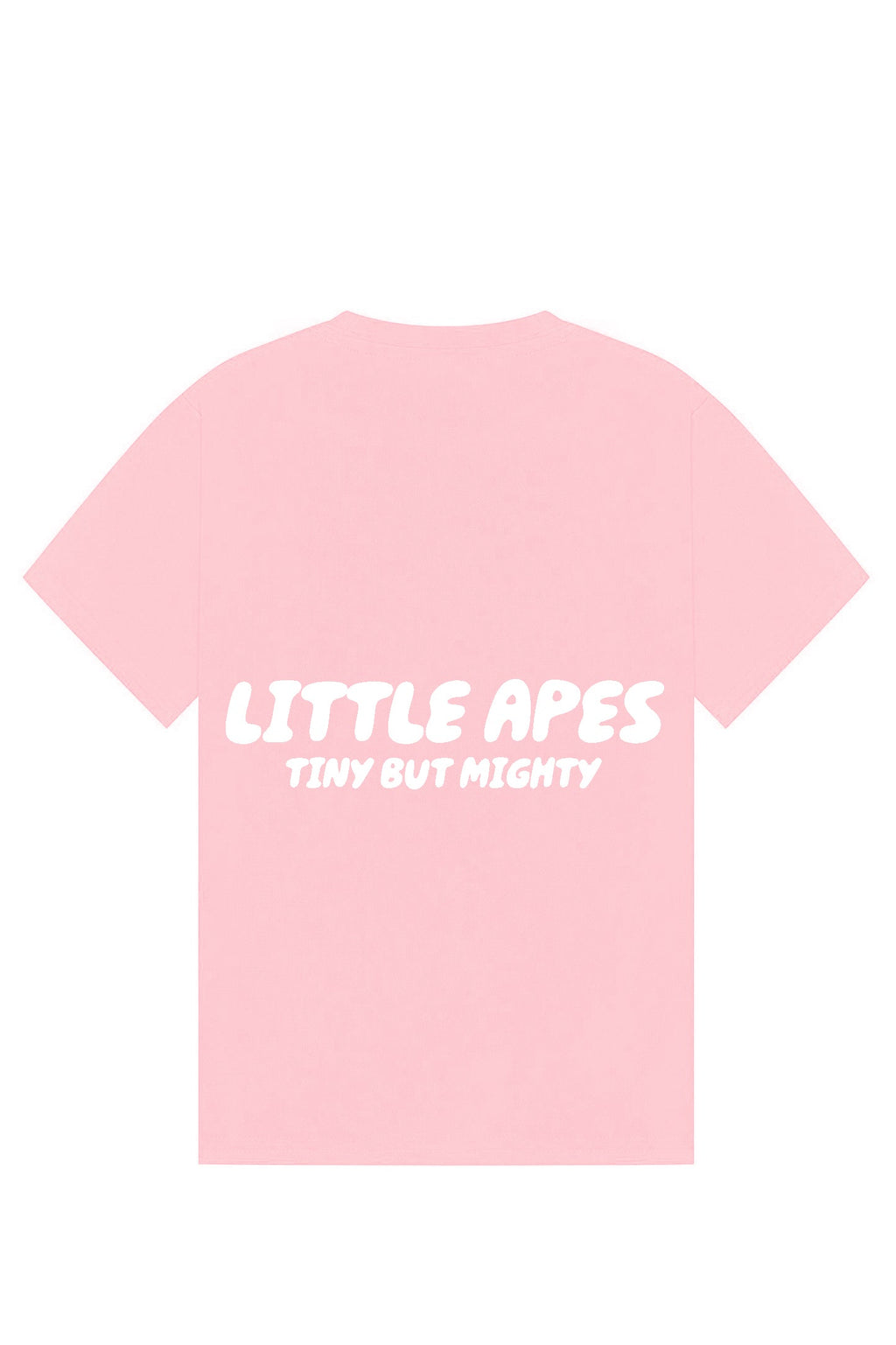 Little Apes Tiny But Mighty Tee - Light Pink