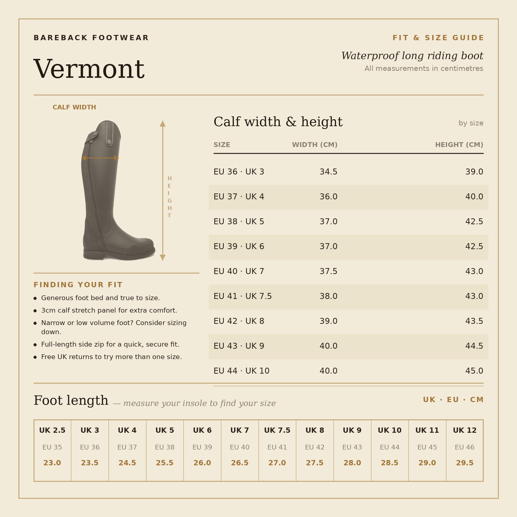 Vermont Storm Waterproof Long Riding Boots - Black