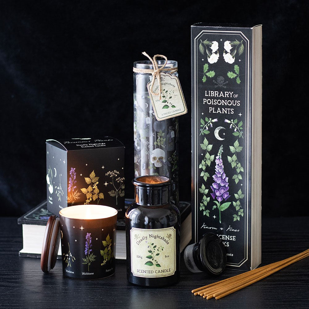 Gothic Gifts Deadly Nightshade Poisonous Plants Scented Candle