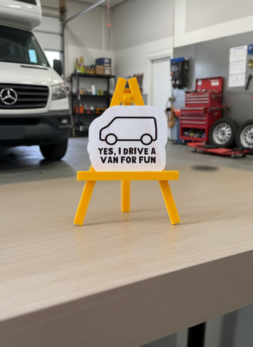 I Drive a Van for Fun Sticker | Funny Van Bumper Sticker