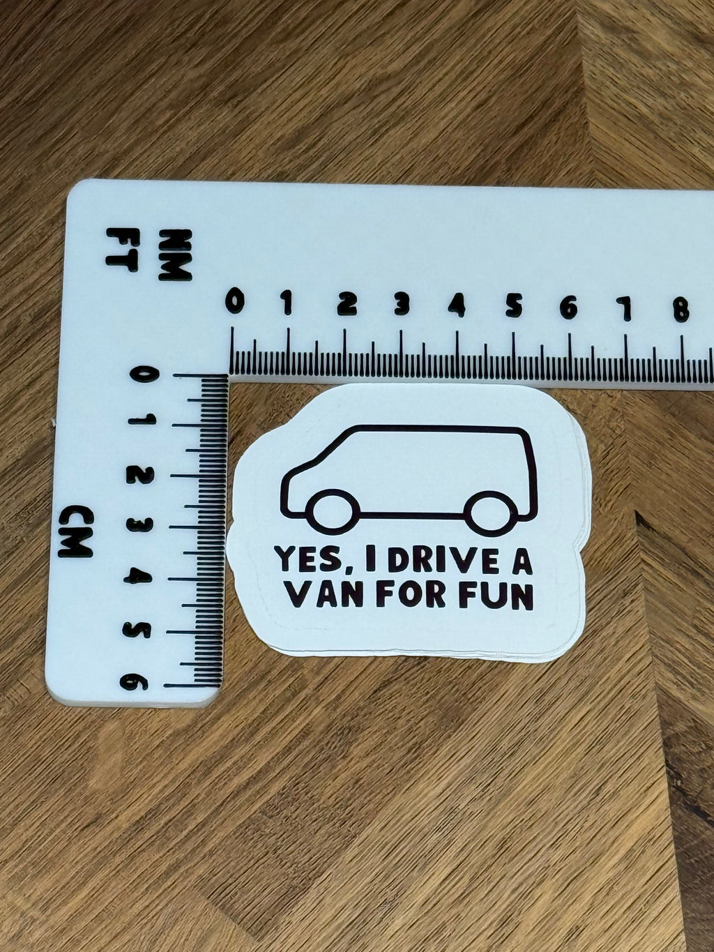I Drive a Van for Fun Sticker | Funny Van Bumper Sticker