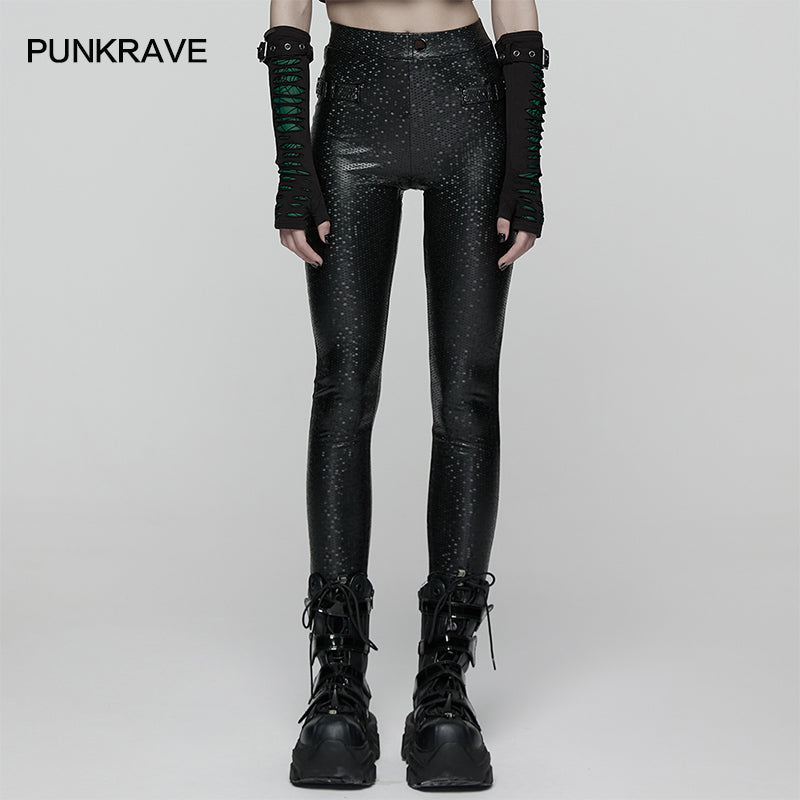 Punk Rave Ravenna Leggings - Black Prism Finish