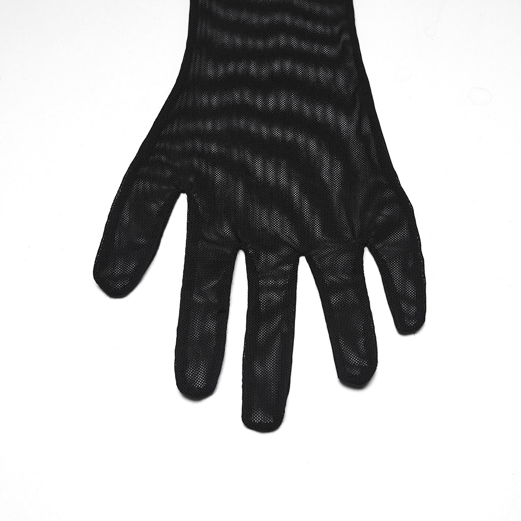 Punk Rave Fluffy Goth Claw Gloves
