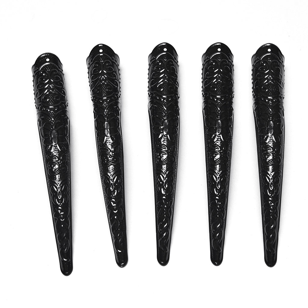 Punk Rave Fluffy Goth Claw Gloves