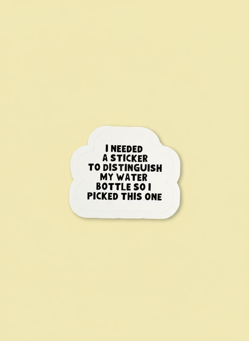 My Water Bottle Sticker | Funny Office Water Bottle Sticker
