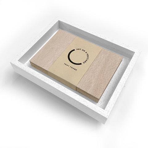 Handmade Obeche Wood Tray Frame (A6)