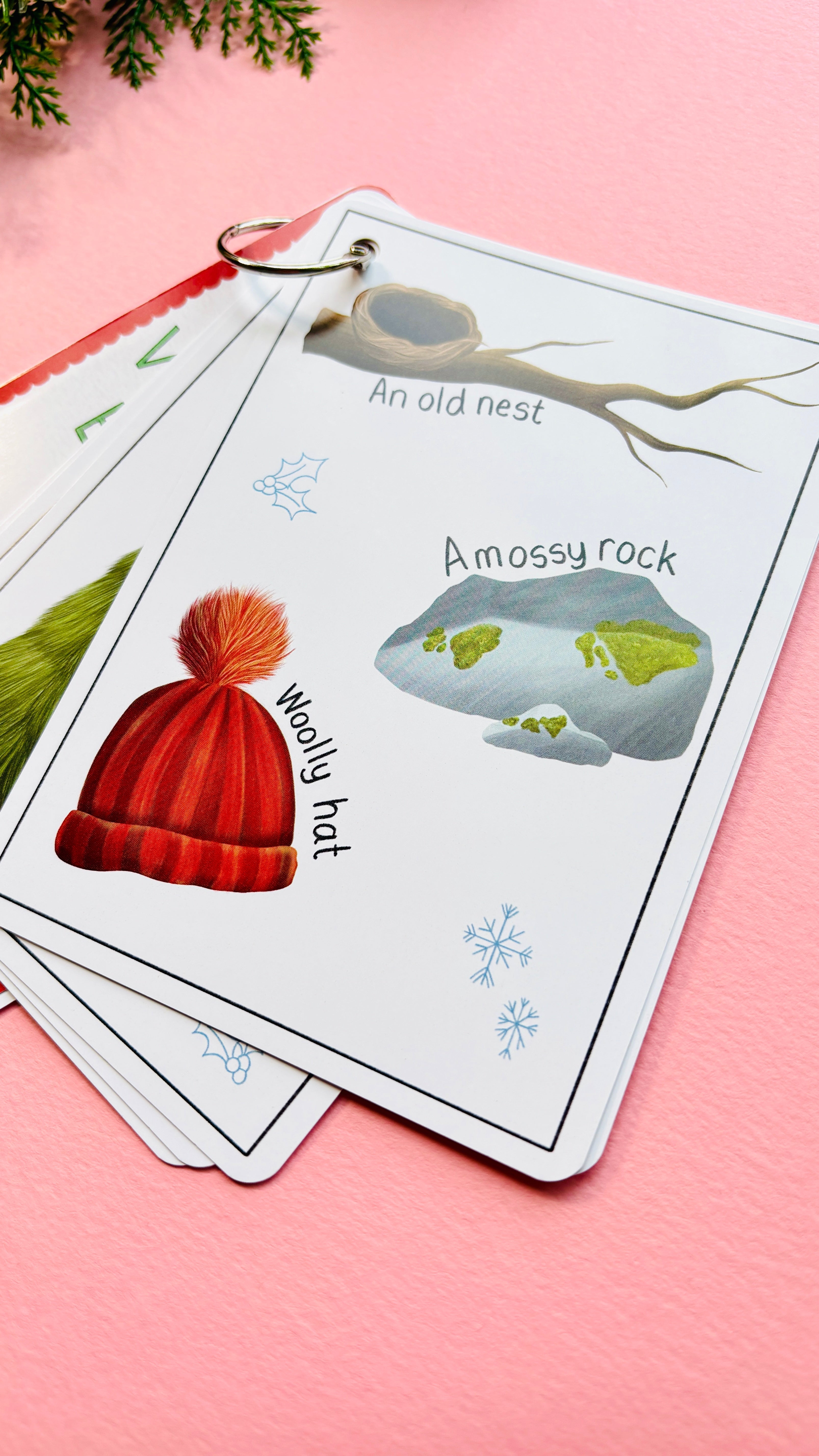 Winter Nature Scavenger Hunt Cards for Kids | Eco-Friendly Outdoor Christmas Gift