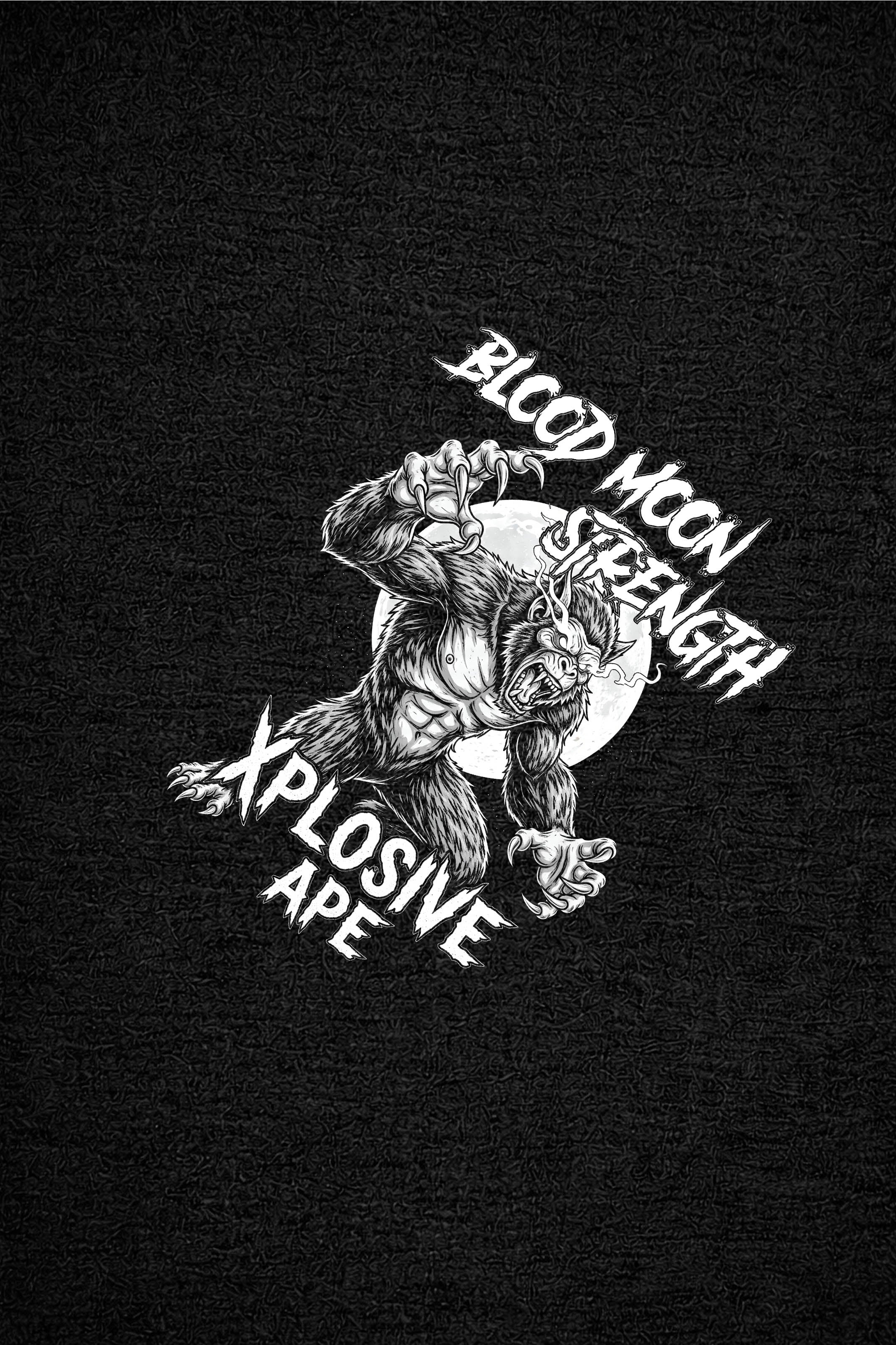 XAPE Blood Moon Strength Tee - Black