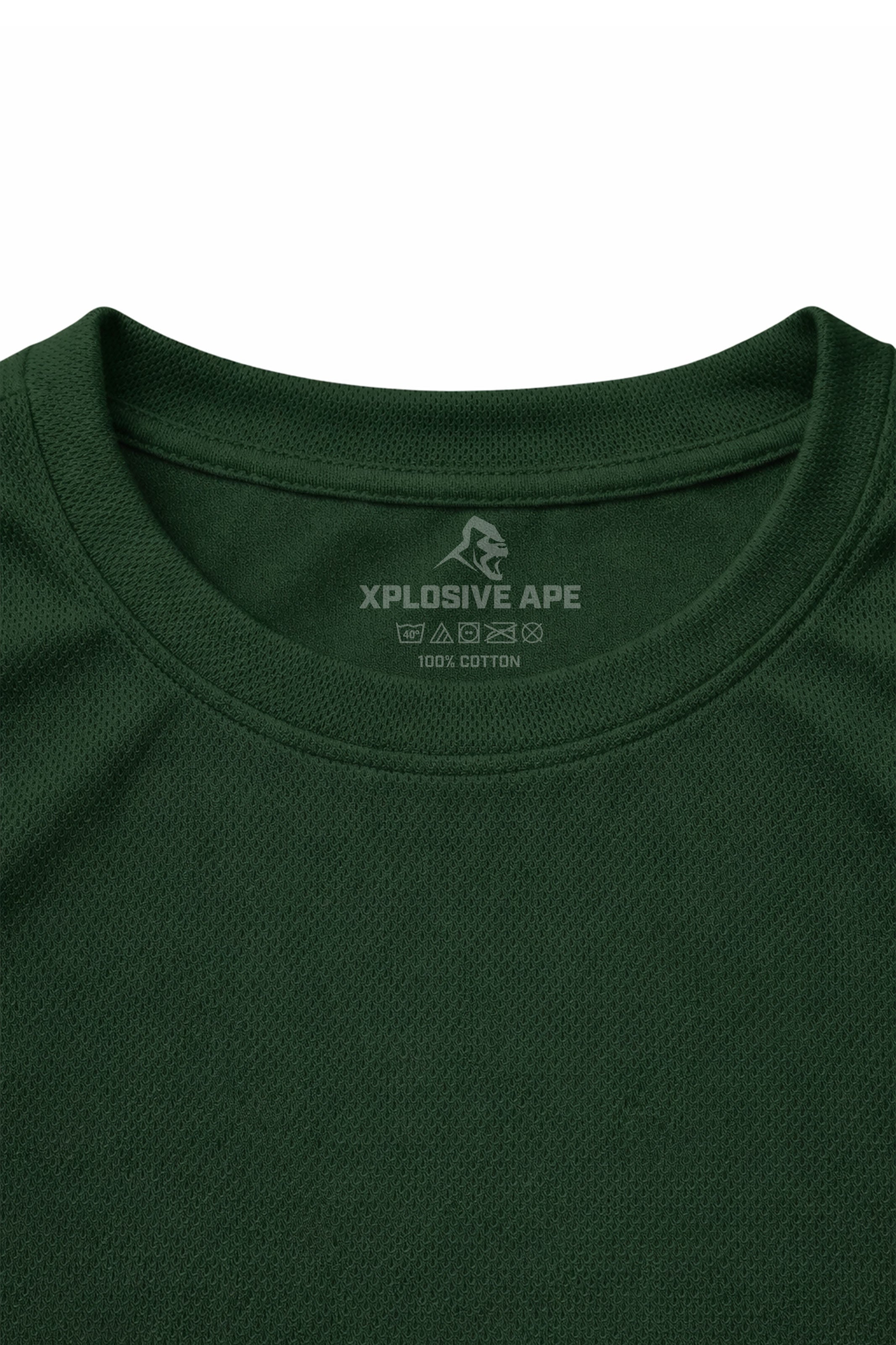 XAPE Classic Brush Script X Tech Tee - Forest Green