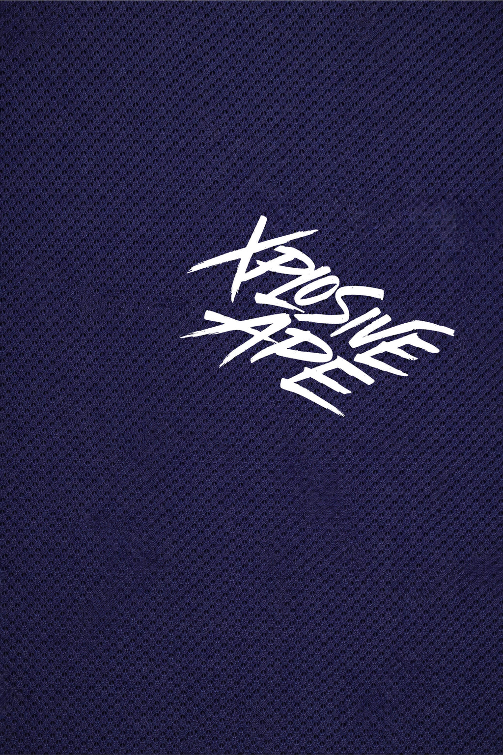 XAPE Classic Brush Script X Tech Tee - Navy