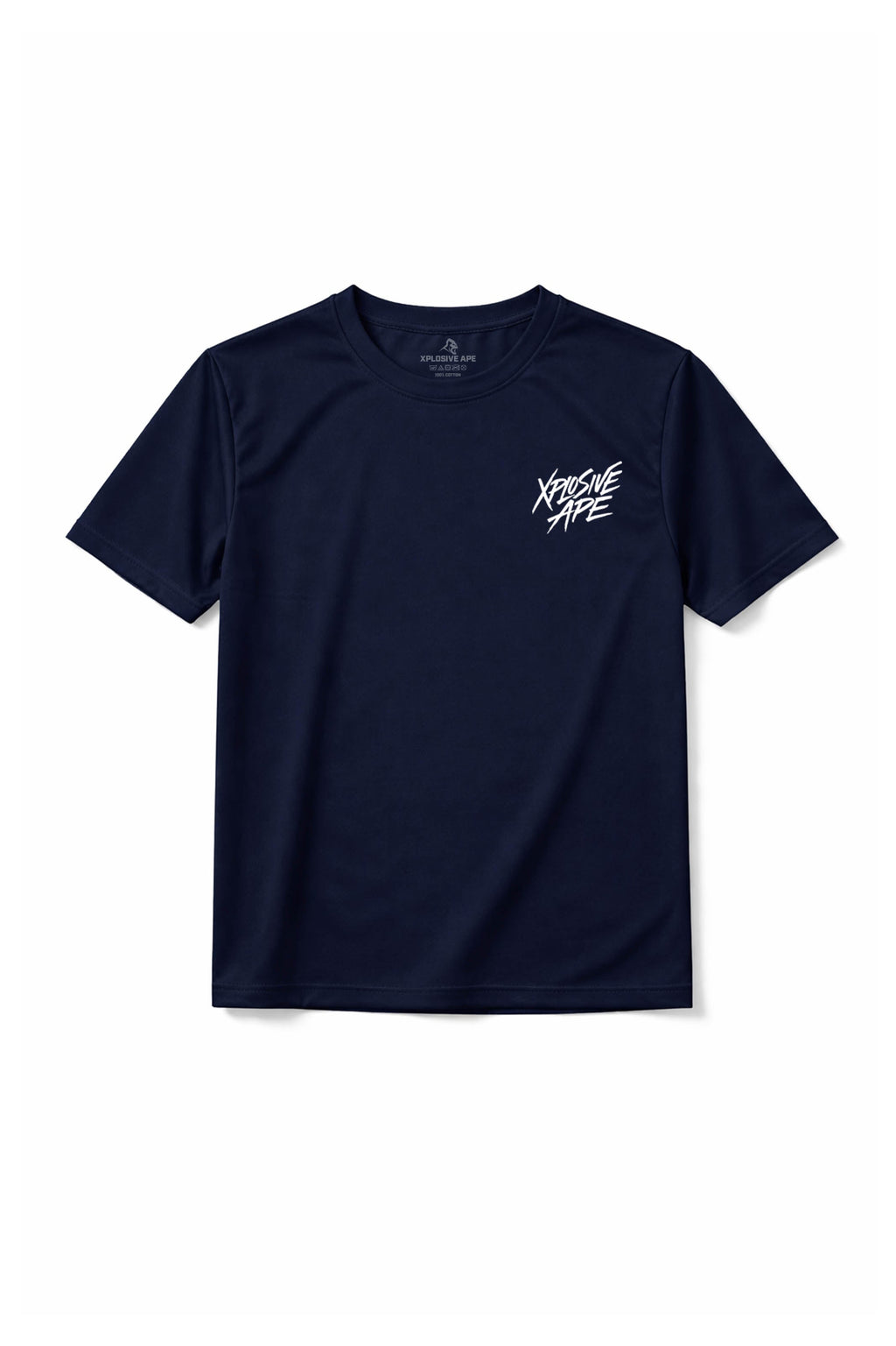 XAPE Classic Brush Script X Tech Tee - Navy